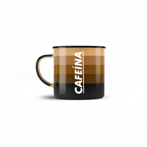Caneca Esmaltada - Cafeína - 370ml
