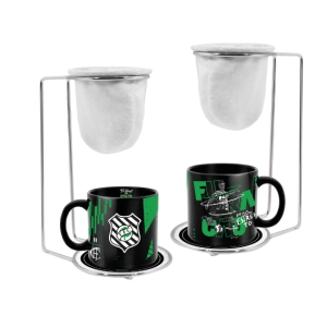 KIT CAFÉ COM COADOR CERÂMICA FIGUEIRENSE 100ML 
