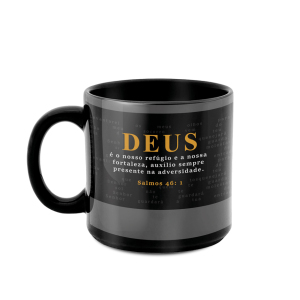 CANECA 100ML PRETA  POSSO TODAS AS COISAS