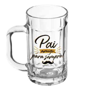 CANECA CHOPPE PAI AMIGO VIDRO 450ML