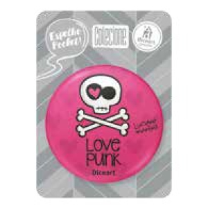ESPELHO ROSA LOVE PUNK L.M. 6,5X6,5CM