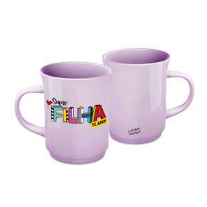CANECA AMERICANA 220ML ROSA FILHA L.M.