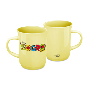 CANECA AMERICANA 220ML AMARELA SOGRO L.M.