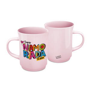 CANECA AMERICANA 220ML ROSA NAMORADA L.M.