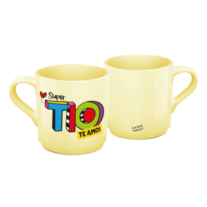XÍCARA CAFÉ CERÂMICA 60ML AMARELA TIO L.M.
