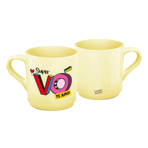 XÍCARA CAFÉ CERÂMICA 60ML AMARELA VÓ L.M.