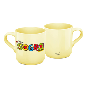 XÍCARA CAFÉ CERÂMICA 60ML AMARELA SOGRO L.M.