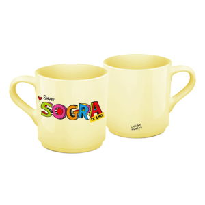 XÍCARA CAFÉ CERÂMICA 60ML AMARELA SOGRA L.M.