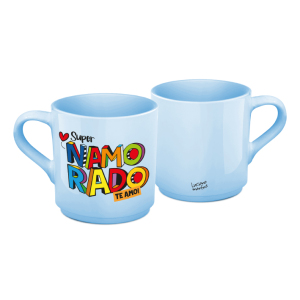 XÍCARA CAFÉ CERÂMICA 60ML AZUL NAMORADO L.M.