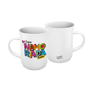 CANECA AMERICANA 220ML BRANCA NAMORADA L.M.
