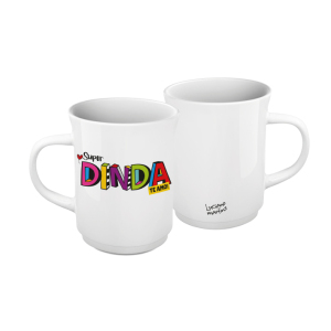 CANECA AMERICANA 220ML BRANCA DINDA L.M.