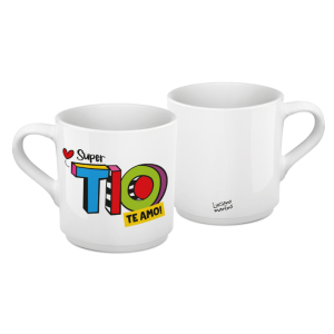 XÍCARA CAFÉ CERÂMICA BRANCA 60ML TIO L.M.