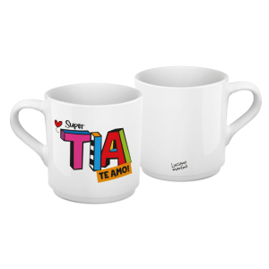XÍCARA CAFÉ CERÂMICA BRANCA 60ML TIA L.M.