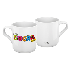 XÍCARA CAFÉ CERÂMICA BRANCA 60ML SOGRA L.M.