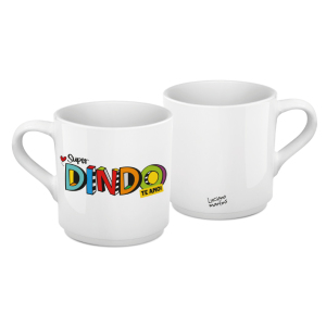 XÍCARA CAFÉ CERÂMICA BRANCA 60ML DINDO L.M.