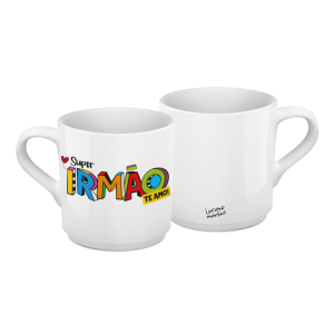 XÍCARA CAFÉ CERÂMICA BRANCA 60ML IRMÃO L.M.