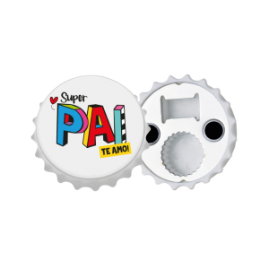ABRIDOR DE GARRAFA COM IMÃ 7CM PAI L.M.