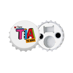 ABRIDOR DE GARRAFA COM IMÃ 7CM TIA L.M.