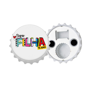 ABRIDOR DE GARRAFA COM IMÃ 7CM FILHA L.M.