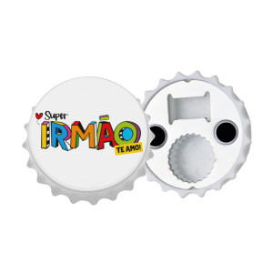ABRIDOR DE GARRAFA COM IMÃ 7CM IRMÃO L.M.