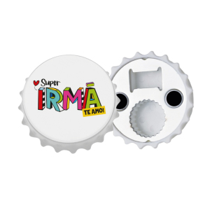 ABRIDOR DE GARRAFA COM IMÃ 7CM IRMÃ L.M.