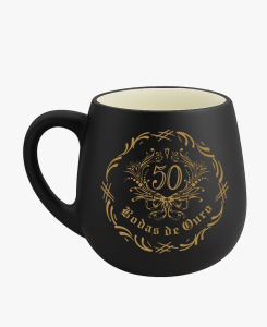 CANECA BALL 440ML PRETA CLASSIC OURO - PAR